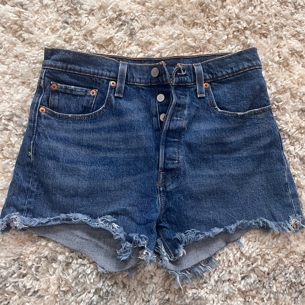 Levi 501 Button Fly Jean Shorts